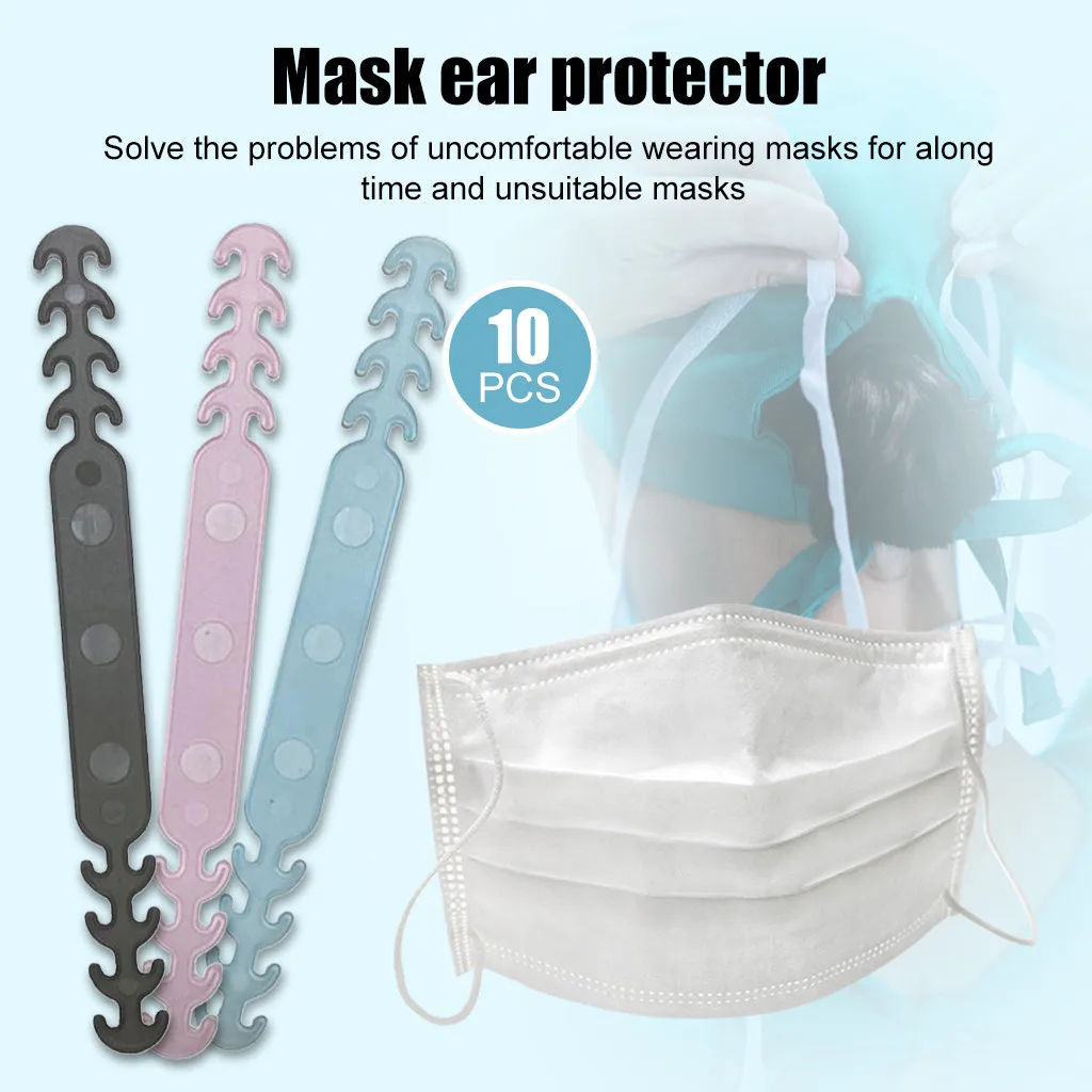 10pcs Silicone Face Mask Ear Saver Clip Adjustable Mask Strap Hook 3 Levels Mask Extender Retainer Clip For Children Adult#CH
10pcs Silicone Face Mask Ear Saver Clip Adjustable Mask Strap Hook 3 Levels Mask Extender Retainer Clip For Children Adult#CH