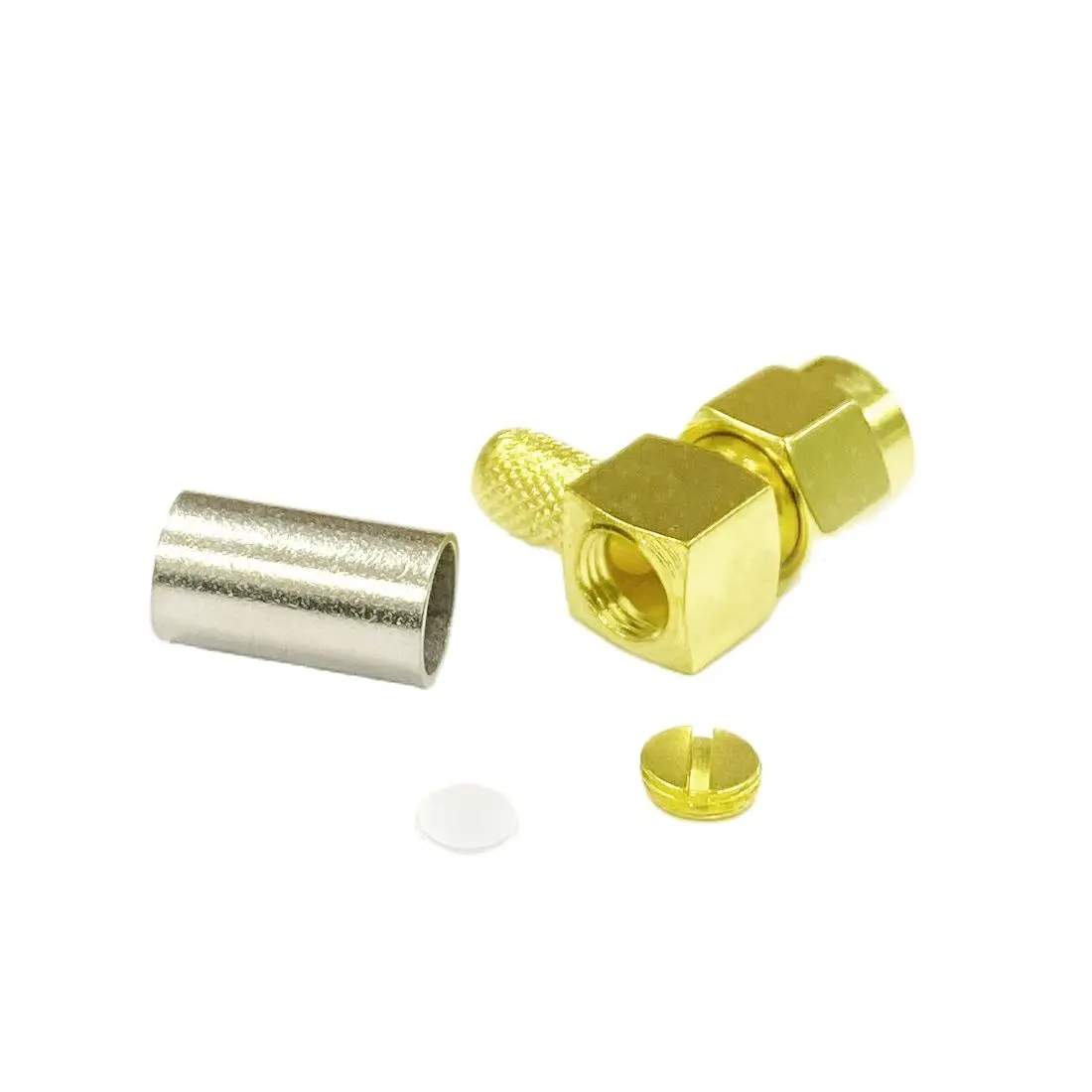 1pc SMA Connector Male Plug Right Angle RF Coax Crimp Copper for RG58 RG142 RG400 LMR195 Cable Goldplated New Wire Connector
1pc SMA Connector Male Plug Right Angle RF Coax Crimp Copper for RG58 RG142 RG400 LMR195 Cable Goldplated New Wire Connector