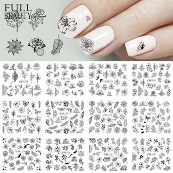 12 Type Black Flower Decals Nail Art Water Transfer Sticker DIY Floral Slider Wraps Nail Paper Decor Manicure CHBN1189-1200-1
12 Type Black Flower Decals Nail Art Water Transfer Sticker DIY Floral Slider Wraps Nail Paper Decor Manicure CHBN1189-1200-1