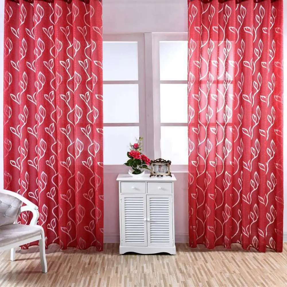 New Fashion Bubble Leaf Pattern Window Sheer Curtain for Bedroom Living Room 100x270cm Home Textile
New Fashion Bubble Leaf Pattern Window Sheer Curtain for Bedroom Living Room 100x270cm Home Textile