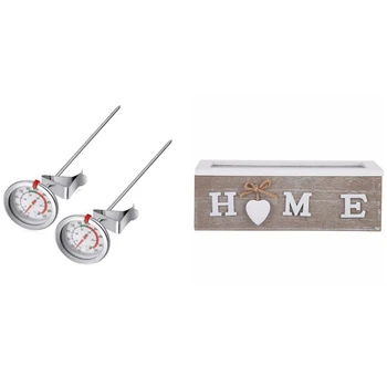 Storage Box Tea Bag Jewelry Organizer Storage Box with 2 Pieces of Stainless Steel Thermometer
Storage Box Tea Bag Jewelry Organizer Storage Box with 2 Pieces of Stainless Steel Thermometer