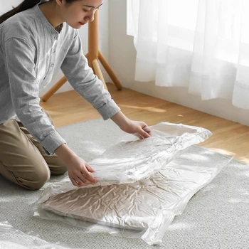 High Capacity Vacuum Bag Package Compressed Organizer for Quilts Clothes Transparent Space Saving Seal Bags Foldable Storage Bag
High Capacity Vacuum Bag Package Compressed Organizer for Quilts Clothes Transparent Space Saving Seal Bags Foldable Storage Bag