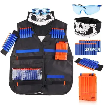 FeiShi Children Tactical Vest Kit for Nerf Guns N-Strike Elite Series Kids Outdoor Game Toy Mask Goggle Wrist Band Holder
FeiShi Children Tactical Vest Kit for Nerf Guns N-Strike Elite Series Kids Outdoor Game Toy Mask Goggle Wrist Band Holder