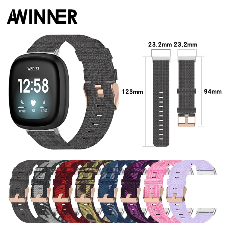 Canvas strap for Fitbit Sense Band Replacement Stable Watch Strap on Fit bit Versa 3 Versa Sense Wristband smart bracelet Strap
Canvas strap for Fitbit Sense Band Replacement Stable Watch Strap on Fit bit Versa 3 Versa Sense Wristband smart bracelet Strap