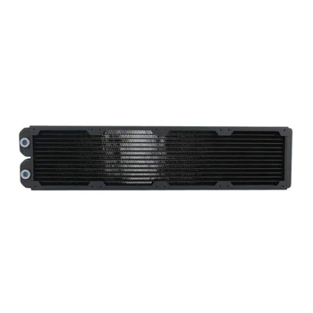 FREEZEMOD TSRP-TW480 480mm Computer Water Cooling Copper Radiator 14 Flat Tube Single Layer Copper Fin for 12cm Fan