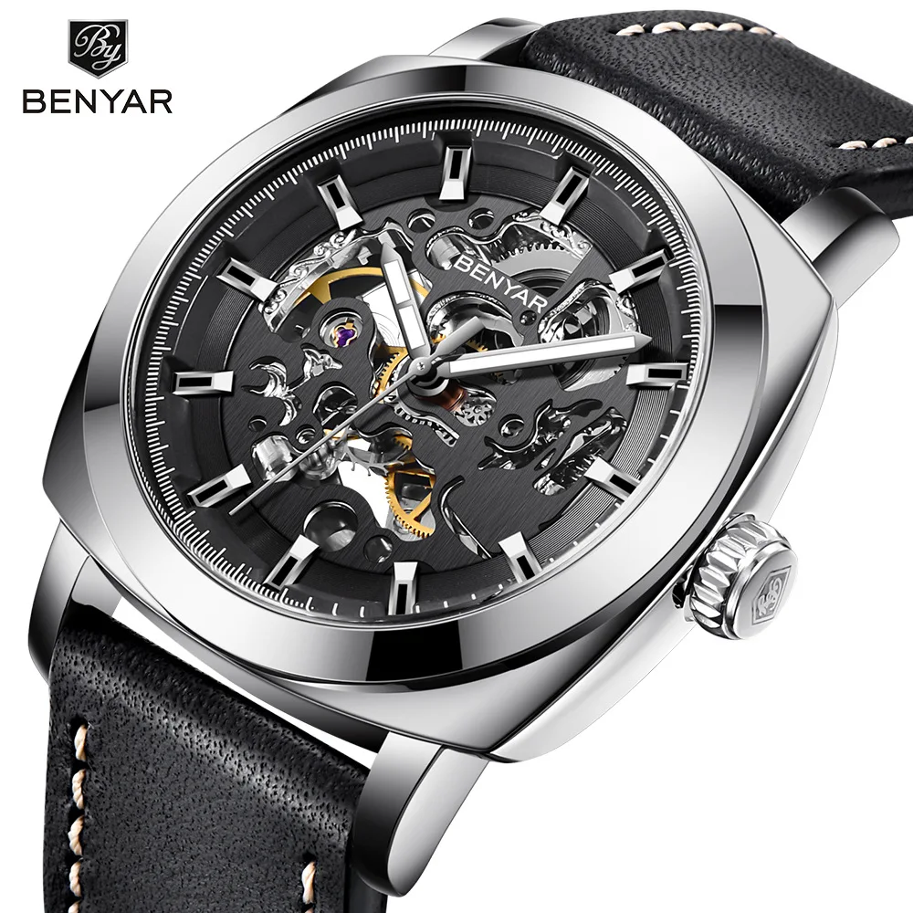 Jacobin benyar Watch Hollow out Analog Watch Fully Automatic Fashion MEN'S Watch Waterproof MEN'S Watch 5121
Jacobin benyar Watch Hollow out Analog Watch Fully Automatic Fashion MEN'S Watch Waterproof MEN'S Watch 5121