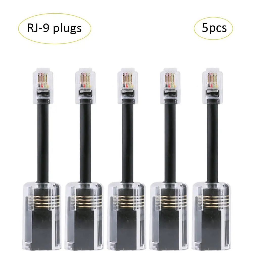 5 Pack Telephone Cord Detangler RJ9-4P4C Model 360 Degree Extended Rotating Anti-tangle Black Telephone Cord Landline Cable
5 Pack Telephone Cord Detangler RJ9-4P4C Model 360 Degree Extended Rotating Anti-tangle Black Telephone Cord Landline Cable