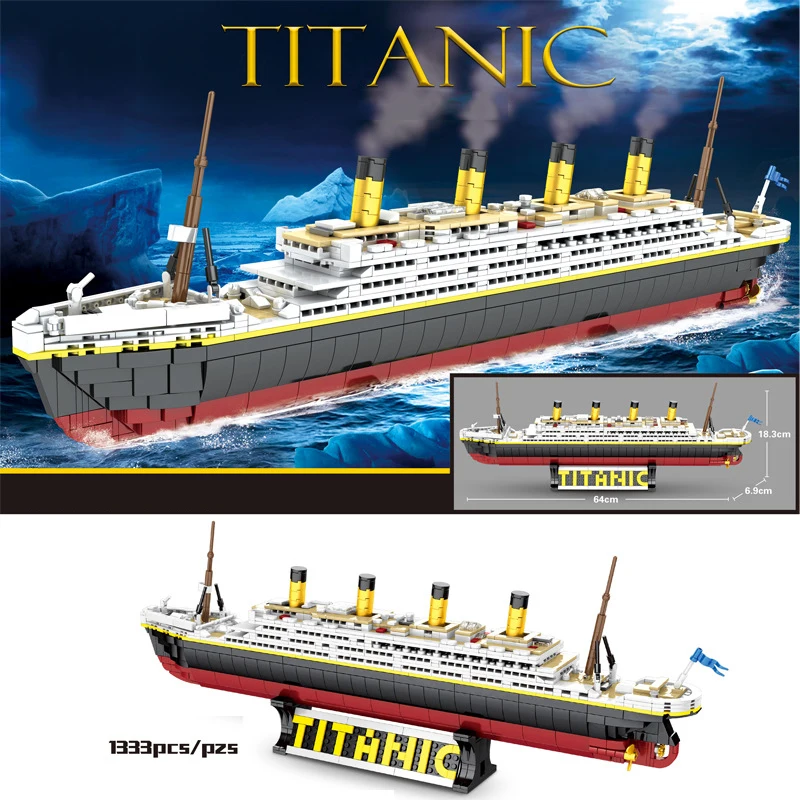 1912 United Kingdom Classic ship RMS Titanic moc building block assemble model brick toy collection for adult gift
1912 United Kingdom Classic ship RMS Titanic moc building block assemble model brick toy collection for adult gift