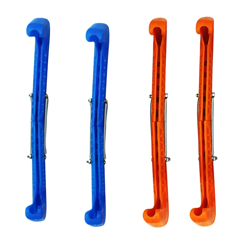 2 Pairs Plastic Ice Hockey Figure Skate Walking Blade Guard Protective Cover 2 Pairs Plastic Ice Hockey Figure Skate Walking Blade Guard Protective Cover