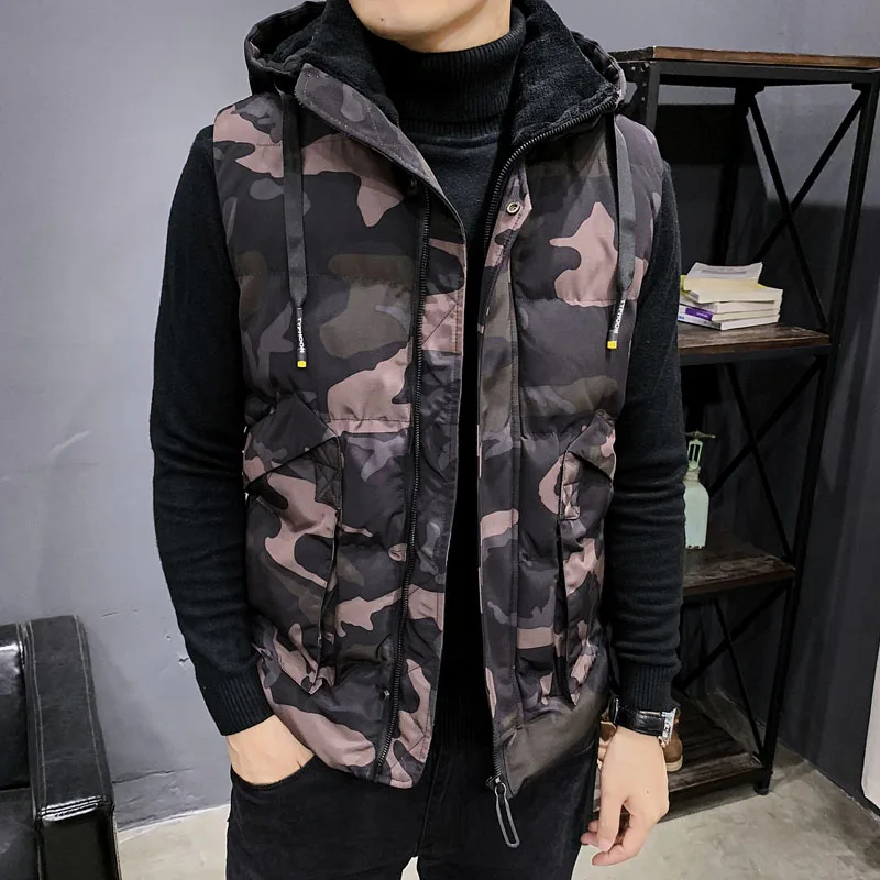 New Autumn Winter Vests Men High Quality Hooded Warm Sleeveless Jackets Camouflage Waistcoat Men's Vest Fashion Casual Coats Big
New Autumn Winter Vests Men High Quality Hooded Warm Sleeveless Jackets Camouflage Waistcoat Men's Vest Fashion Casual Coats Big