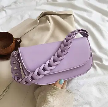 Solid color Square Crossbody bag 2020 New Quality Leather Women's Designer Handbag Weave Shoulder strap Shoulder Messenger Bag
Solid color Square Crossbody bag 2020 New Quality Leather Women's Designer Handbag Weave Shoulder strap Shoulder Messenger Bag