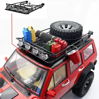 1/10 RC Crawler Metal Roof Rack with 4LED Lights for SCX10 II 90046 90047 SCX10 D90
1/10 RC Crawler Metal Roof Rack with 4LED Lights for SCX10 II 90046 90047 SCX10 D90
