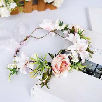 Garland Green Imitation Flowers Hair Bands Wedding Travel Anniversary Headdress Bride Wedding Hair Accessories
Garland Green Imitation Flowers Hair Bands Wedding Travel Anniversary Headdress Bride Wedding Hair Accessories