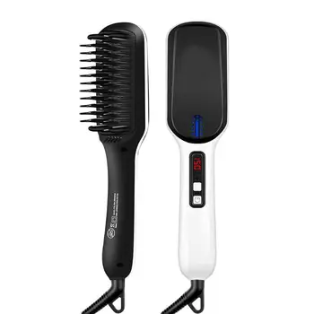 Digital 3 Temperature Display Hair Straightening Comb Men Beard Brush Comb
Digital 3 Temperature Display Hair Straightening Comb Men Beard Brush Comb