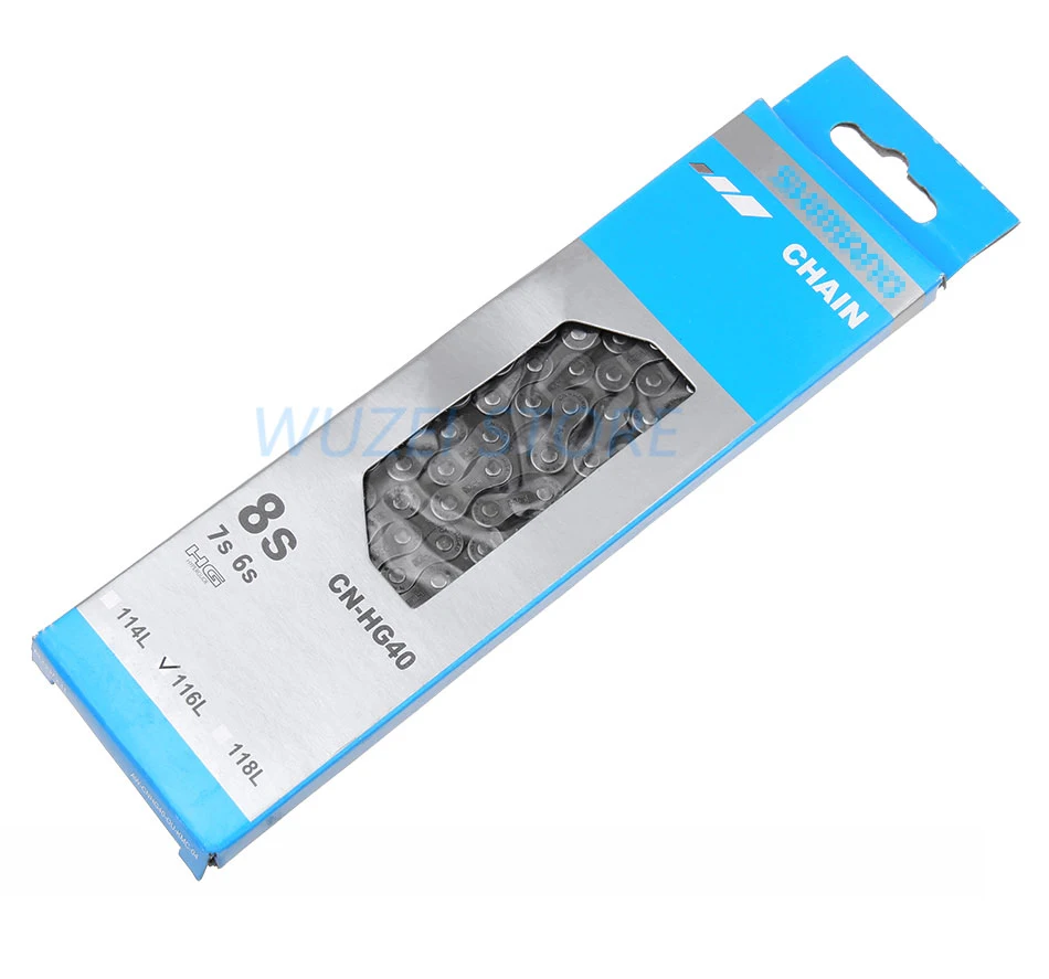 Discount 8S HG50 Bicycle Chain 6/7/8 Speed Moving Chain 112L Road/ MTB Mountain Bicycle Bike Accessories HG40 Boxed chain 116L 3
