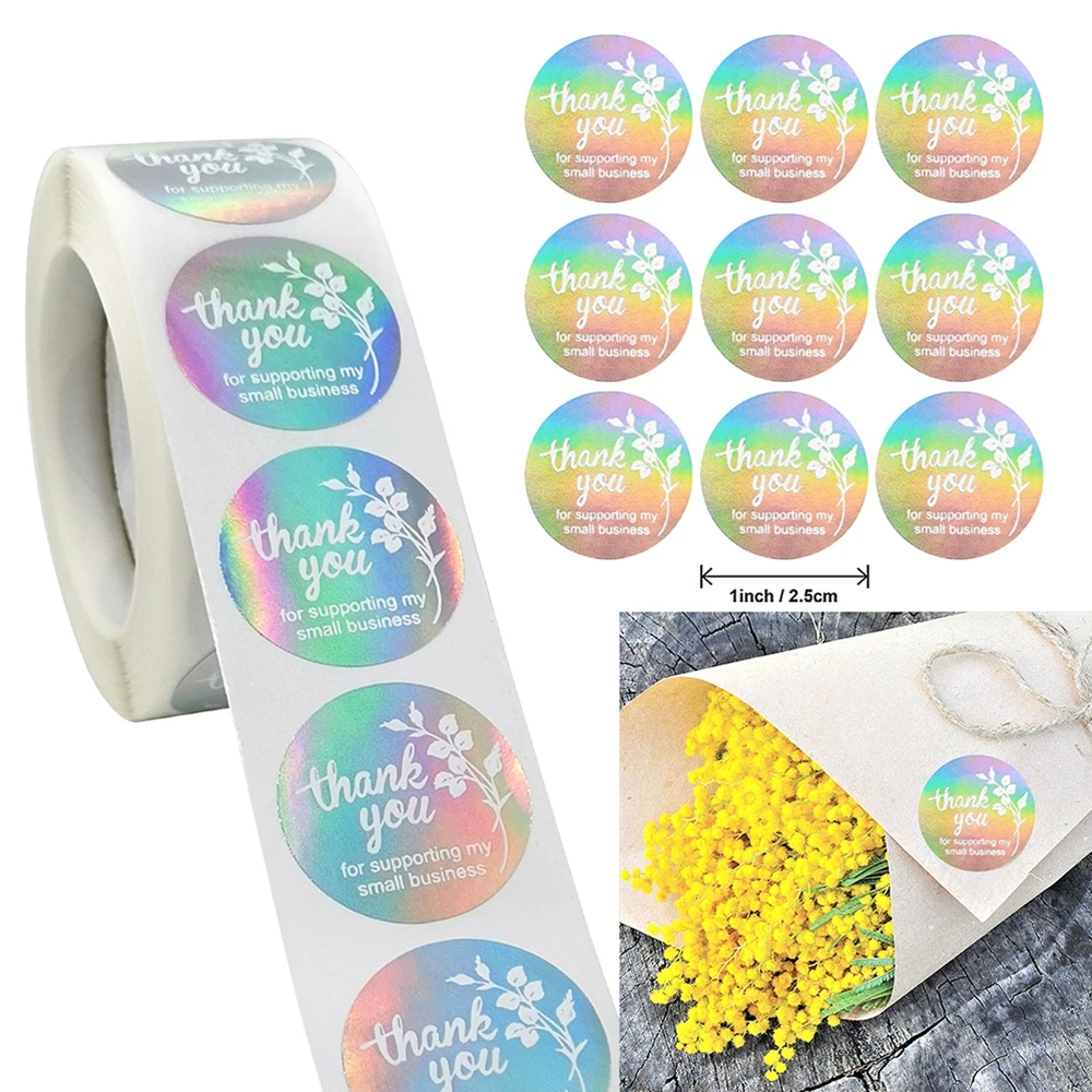 500pcs 2.5cm Silver Gilded Flower Thank You Sticker Rainbow Color for Envelope Sealing Label Decoration Stationery Sticker
500pcs 2.5cm Silver Gilded Flower Thank You Sticker Rainbow Color for Envelope Sealing Label Decoration Stationery Sticker