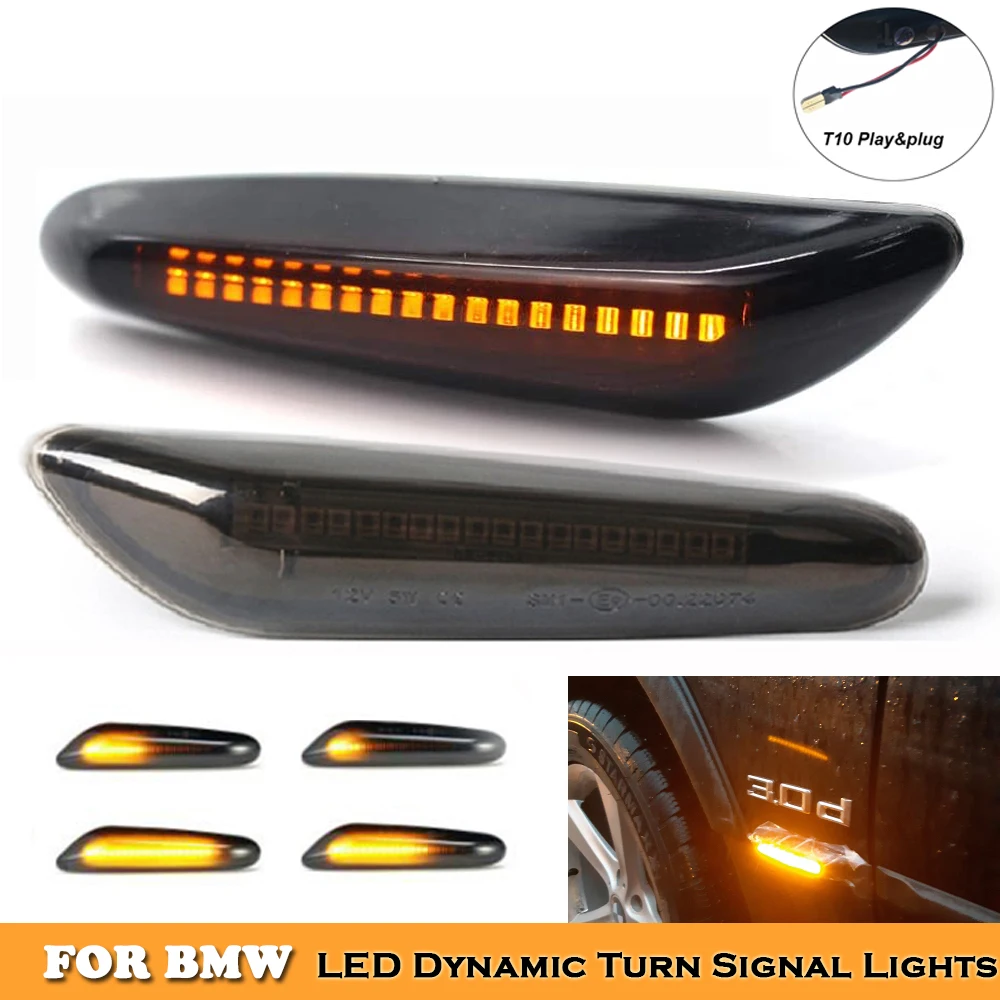 Car side Turn Signal LED Dynamic indicator lights for BMW F10 F18 X3 X1 X5 E83 E84 E53 E46 E60 E61 E81 E82 E87 E90 E91 E92 E93
Car side Turn Signal LED Dynamic indicator lights for BMW F10 F18 X3 X1 X5 E83 E84 E53 E46 E60 E61 E81 E82 E87 E90 E91 E92 E93