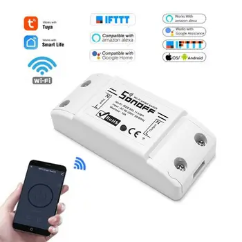 SONOFF Basic Smart Home Wifi Switch DIY APP Wireless Remote Switch Light 220v Wifi Timer With Google Home Alexa 1/2/3/5/10 PCS
SONOFF Basic Smart Home Wifi Switch DIY APP Wireless Remote Switch Light 220v Wifi Timer With Google Home Alexa 1/2/3/5/10 PCS