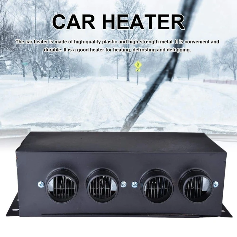 Car Heater Fan, 12V Four Fans Car Heater Windscreen Defrosting Demister Heating Warmer Heater for Tractors, Trucks, Buses, Cars
Car Heater Fan, 12V Four Fans Car Heater Windscreen Defrosting Demister Heating Warmer Heater for Tractors, Trucks, Buses, Cars