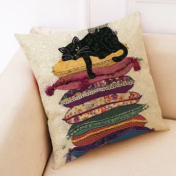 Lazy Cat Cushion Cover Home Decorative Cotton Linen Square Throw Pillow Case Sofa Waist Cushion Cover Drop Shipping
Lazy Cat Cushion Cover Home Decorative Cotton Linen Square Throw Pillow Case Sofa Waist Cushion Cover Drop Shipping