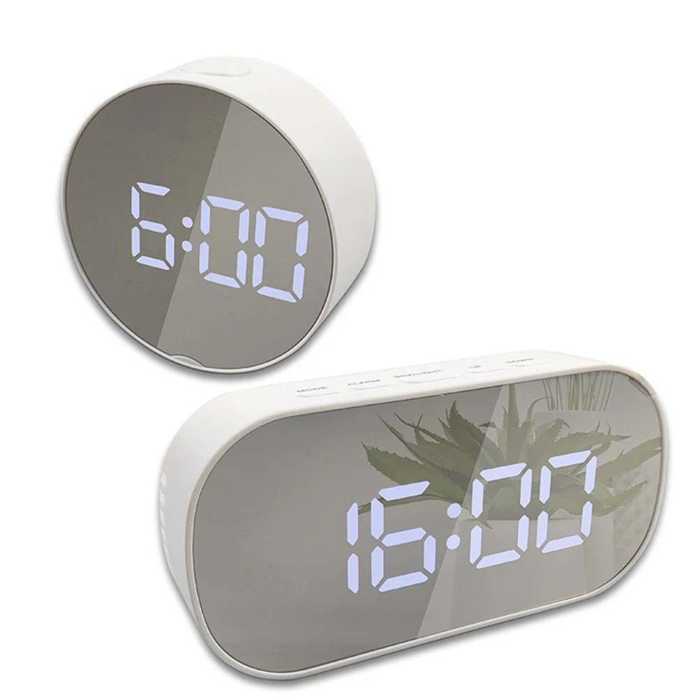Make Up Mirror Alarm Clock Digital Snooze Table Clock Wake Up Light Electronic Large Time Temperature Display Home LED Clock
Make Up Mirror Alarm Clock Digital Snooze Table Clock Wake Up Light Electronic Large Time Temperature Display Home LED Clock
