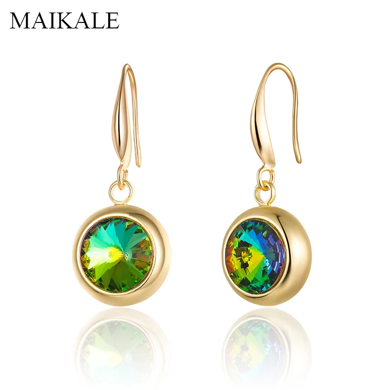 MAIKALE Classic Colorful Cubic Zirconia Drop Earrings Gold Silver Hook Hanging CZ Rhinestone Crystal Earrings for Women Jewelry
MAIKALE Classic Colorful Cubic Zirconia Drop Earrings Gold Silver Hook Hanging CZ Rhinestone Crystal Earrings for Women Jewelry