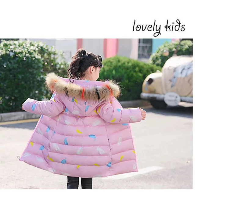 Girls Winter Coats Kids 2019 Winter Jacket For Girls Cotton-padded Clothes Children's Hooded Velour Girls Jackets Outwear 3-12t