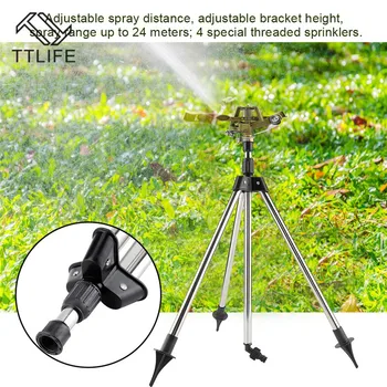 TTLIFE Zinc Alloy 360 Degree Rotary Irrigation Sprayer Sprinkler with Tripod for Home Garden Yard Lawn Arbor Watering Supplies
TTLIFE Zinc Alloy 360 Degree Rotary Irrigation Sprayer Sprinkler with Tripod for Home Garden Yard Lawn Arbor Watering Supplies
