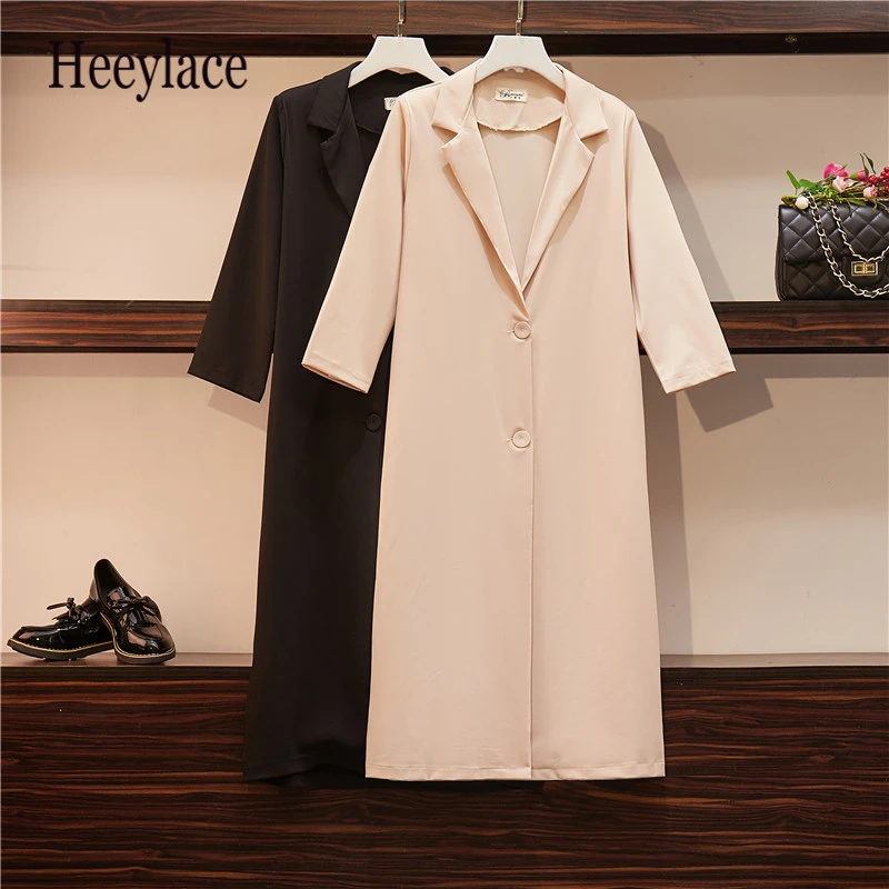 Plus Size Solid Color OL Thin Trench Coat For Women 2019 OverSized New Female Over Knee Single Breasted Elegant Office Lady 4XL
Plus Size Solid Color OL Thin Trench Coat For Women 2019 OverSized New Female Over Knee Single Breasted Elegant Office Lady 4XL