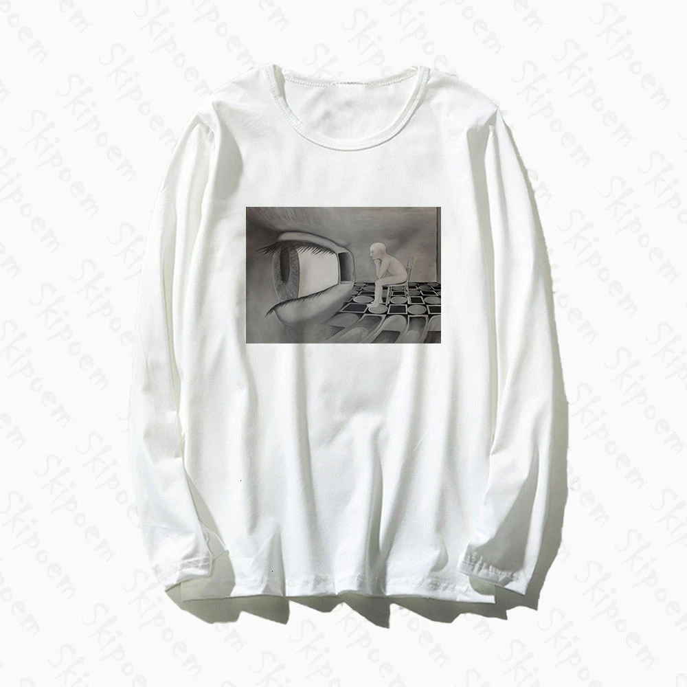 Abstract Surreal Eye Soul T Shirt Women Aesthetic Harajuku Tumblr Kawaii Cotton Plus Size Long Sleeve Streetwear Tee Shirt Femme 
Abstract Surreal Eye Soul T Shirt Women Aesthetic Harajuku Tumblr Kawaii Cotton Plus Size Long Sleeve Streetwear Tee Shirt Femme