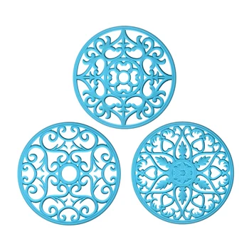 Practical Non Slip Kitchen Multi-use Round Heat Insulation Anti Scald Flexible Silicone Placemat Hollow Table Pad Easy Clean
Practical Non Slip Kitchen Multi-use Round Heat Insulation Anti Scald Flexible Silicone Placemat Hollow Table Pad Easy Clean
