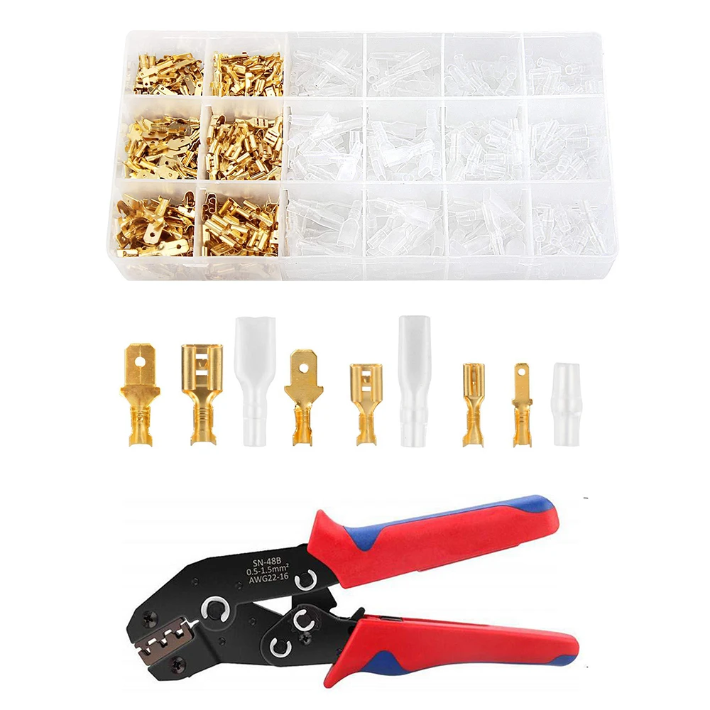 SN-48B wire jaw terminals sets set cold-pressed assorted para fio combination plug spring boxed connector cross crimping tool
SN-48B wire jaw terminals sets set cold-pressed assorted para fio combination plug spring boxed connector cross crimping tool