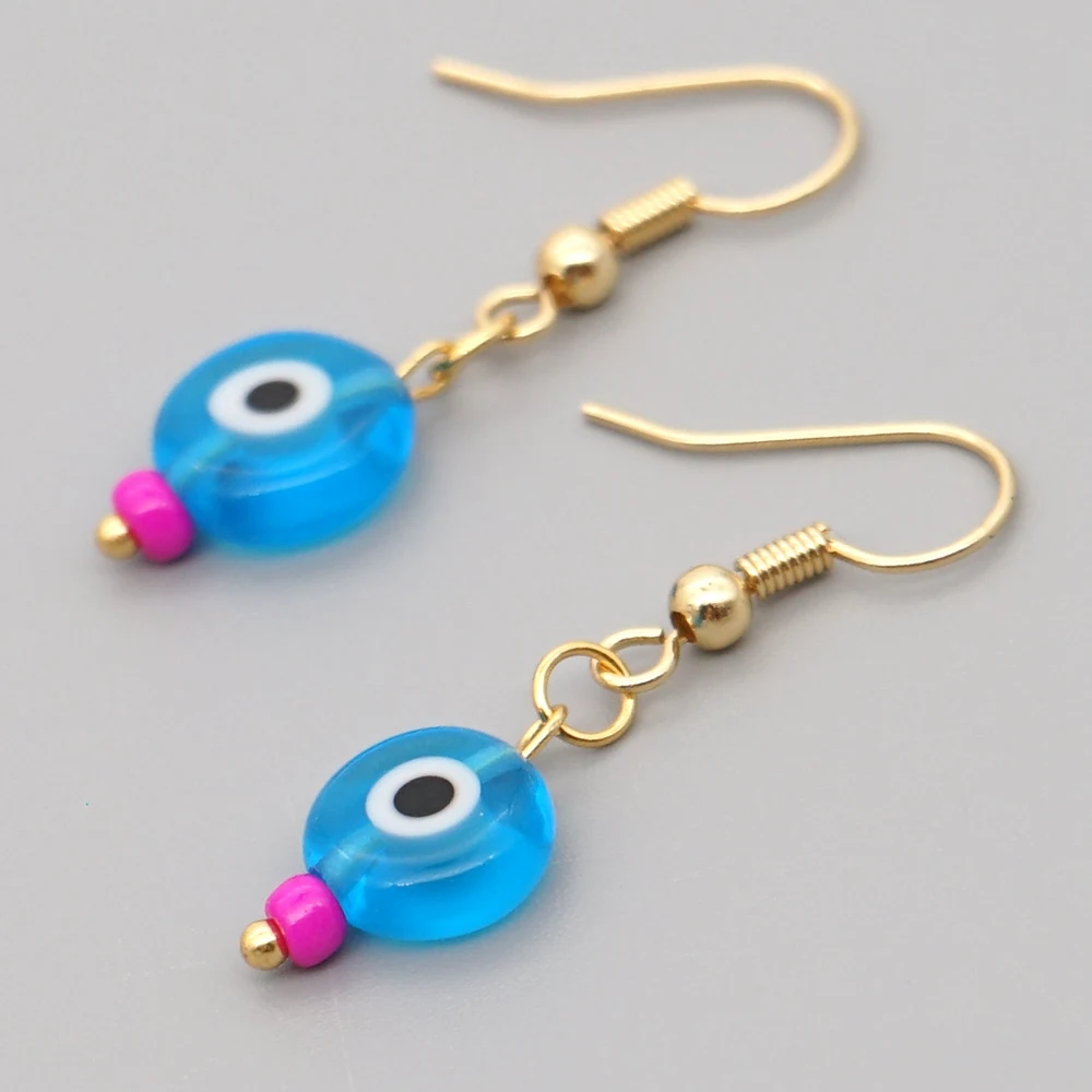 Go2boho 2020 New Arrival Women Handmade Jewelry Bead Evil Eye Earring Good Price Jewellery Boho Hanging Earrings | Украшения и