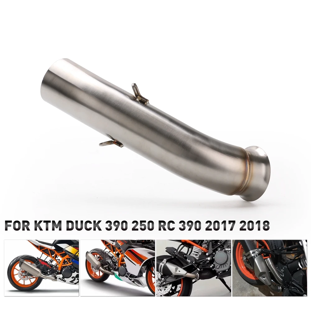 Фото Для KTM аксессуары для мотоциклов DUKE 390 250 125 промежуточная выхлопная труба