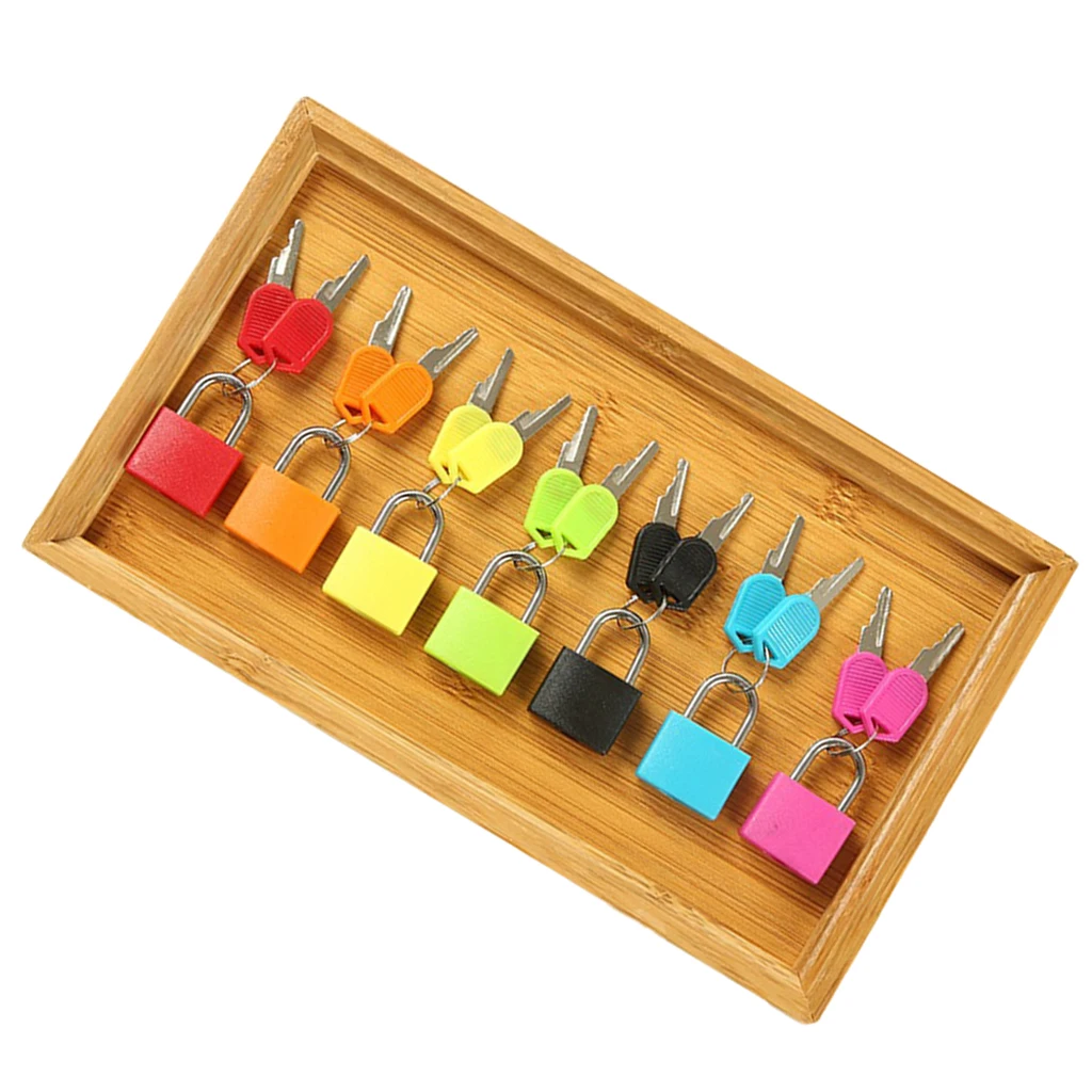 7 Color Key Lock in Wooden Salver Kids Montessori Toy Color Cognition Training Tool Family Safety Protection 7 Color Key Lock in Wooden Salver Kids Montessori Toy Color Cognition Training Tool Family Safety Protection