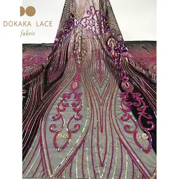 Nigerian Tulle Sequins Fabric In Rose Red High Quality Sequined Fabric New Guinean Wedding Dresses Mesh Voile Net Lace Material
Nigerian Tulle Sequins Fabric In Rose Red High Quality Sequined Fabric New Guinean Wedding Dresses Mesh Voile Net Lace Material