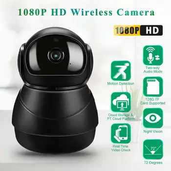 Wireless WiFi Camera 2.0MP Night Vision Surveillance Camera Baby Monitor Two-way Voice Motion Detection Security Cam
Wireless WiFi Camera 2.0MP Night Vision Surveillance Camera Baby Monitor Two-way Voice Motion Detection Security Cam