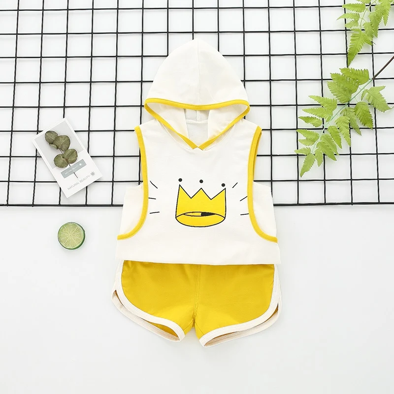 hilittlekids Style Baby Sets Summer Three-color Optional Crown Vest Set Comfortable For Dressing With Cotton Material
hilittlekids Style Baby Sets Summer Three-color Optional Crown Vest Set Comfortable For Dressing With Cotton Material