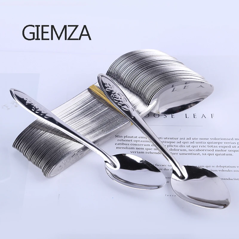 GIEMZA 20/30pcs Serving Spoons Stainless Steel No Demitasse Disposable Spoon Mixing Kitchen Tools Metal Cooking Soup Restaurant
GIEMZA 20/30pcs Serving Spoons Stainless Steel No Demitasse Disposable Spoon Mixing Kitchen Tools Metal Cooking Soup Restaurant
