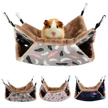 Pet Hammock Pet Bed Double-layer Plush Soft Winter Warm Hanging Nest Sleeping Bed Small Pets Hamster Squirrel Chinchilla House
Pet Hammock Pet Bed Double-layer Plush Soft Winter Warm Hanging Nest Sleeping Bed Small Pets Hamster Squirrel Chinchilla House