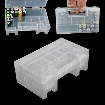 Hard Plastic Anti Impact Wear Resistant Storage Box Battery Case Practical Organizer Clear Inner Compartment Holder AA AAA 
Hard Plastic Anti Impact Wear Resistant Storage Box Battery Case Practical Organizer Clear Inner Compartment Holder AA AAA