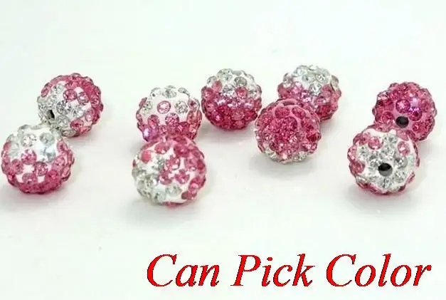 Hghy43 10 мм Смешанные градиентные изменения красочные хрустальные бусины диско шар