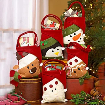 New 1Pcs 22x15cm Santa Claus Chocolate Bag Handbag Snowman Elk Penguin Bear Gift Bag Candy Bag Christmas Decoration Supplies 
New 1Pcs 22x15cm Santa Claus Chocolate Bag Handbag Snowman Elk Penguin Bear Gift Bag Candy Bag Christmas Decoration Supplies
