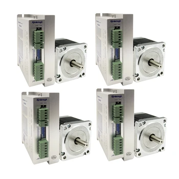 4Axis NEMA34 stepper motor 4.5N.m(643oz-in) shaft diameter 12.7/14mm 4.2A and Driver JB860M AC18-80V/DC24-110V 2.0-6.0A 256Micro
4Axis NEMA34 stepper motor 4.5N.m(643oz-in) shaft diameter 12.7/14mm 4.2A and Driver JB860M AC18-80V/DC24-110V 2.0-6.0A 256Micro