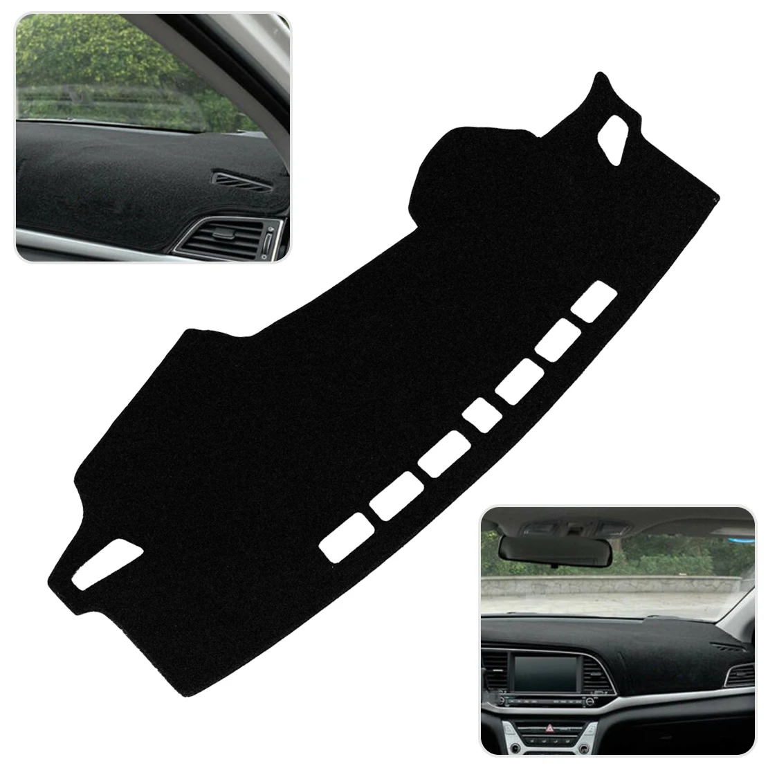 DWCX Black Non-slip Center Console Dashboard Cover Dashmat Dash Mat Carpet Sun Shield Pad fit for Hyundai Elantra 2017 2018
DWCX Black Non-slip Center Console Dashboard Cover Dashmat Dash Mat Carpet Sun Shield Pad fit for Hyundai Elantra 2017 2018