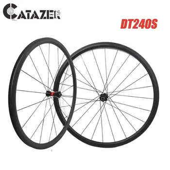Road Carbon Bike Wheels 700C Tubular Clincher Bicycle Wheelset 35/38/50/60mm with DT Hub and CX Ray Spoke Titanium Quick Release
Road Carbon Bike Wheels 700C Tubular Clincher Bicycle Wheelset 35/38/50/60mm with DT Hub and CX Ray Spoke Titanium Quick Release