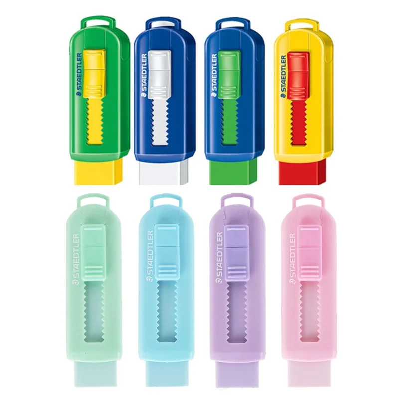 STAEDTLER 525 Eraser Macaron Color Move Lock Type PVC Free Rubber Erasers Germany Stationery School Student Kids Gift Award F114
STAEDTLER 525 Eraser Macaron Color Move Lock Type PVC Free Rubber Erasers Germany Stationery School Student Kids Gift Award F114