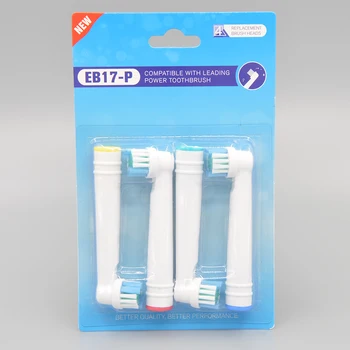 EB17-P EB17P Electric Toothbrush Replacement Heads Oral Hygiene Clean 4pcs/Lot
EB17-P EB17P Electric Toothbrush Replacement Heads Oral Hygiene Clean 4pcs/Lot