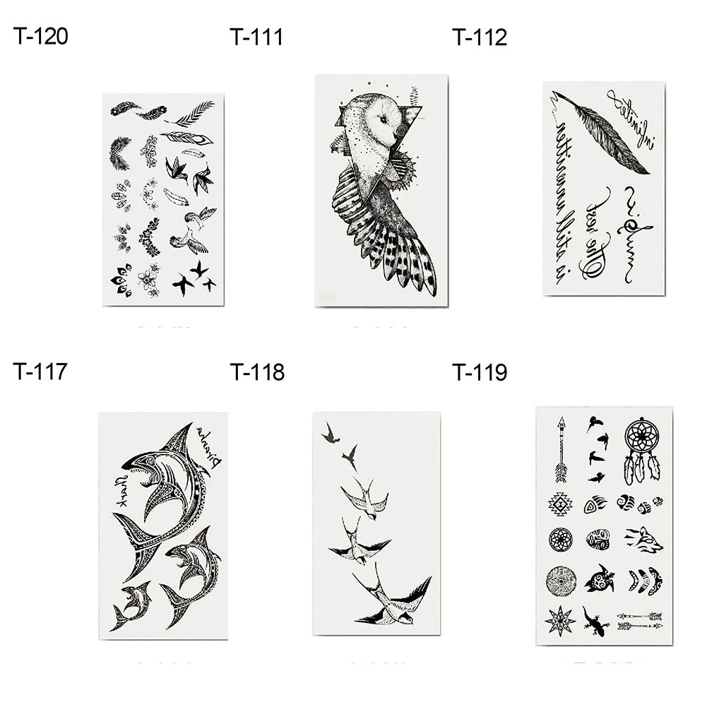 Cool Unisex Long Lasting Arm Body Temporary Tattoo Waterproof Transfer Sticker Long lasting temporary tattoo suits for beach,