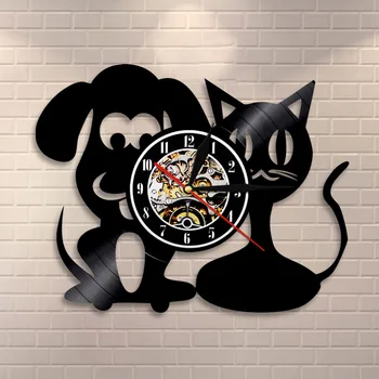 Cat and Dog Wall Clock Pet Clinic Wall Decor Vinyl Record Vintage Clock Kid Room Nursery Wall Art Clock Veterinarian Gift
Cat and Dog Wall Clock Pet Clinic Wall Decor Vinyl Record Vintage Clock Kid Room Nursery Wall Art Clock Veterinarian Gift